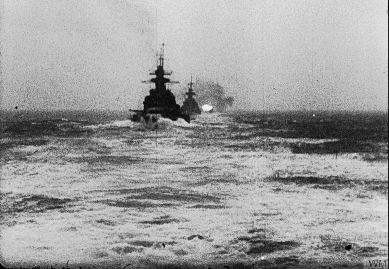 The Battleships Scharnhorst and Gneisenau steaming up the English Channel